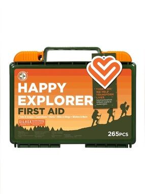 The Happy Explorer 265 Piece Outdoor First Aid Kit